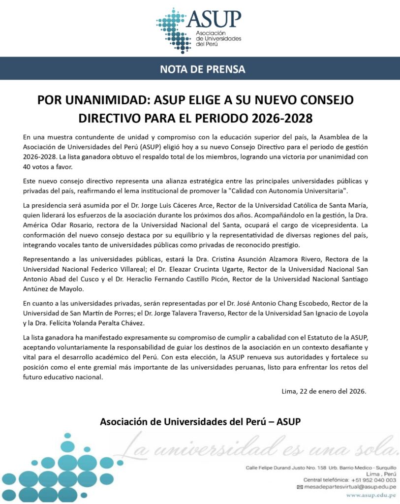 NOTA DE PRENSA